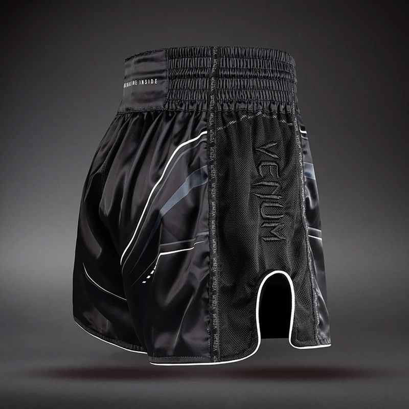 Шорти для тренувань чоловічі Venum Streamline Muay Thai black/white 4