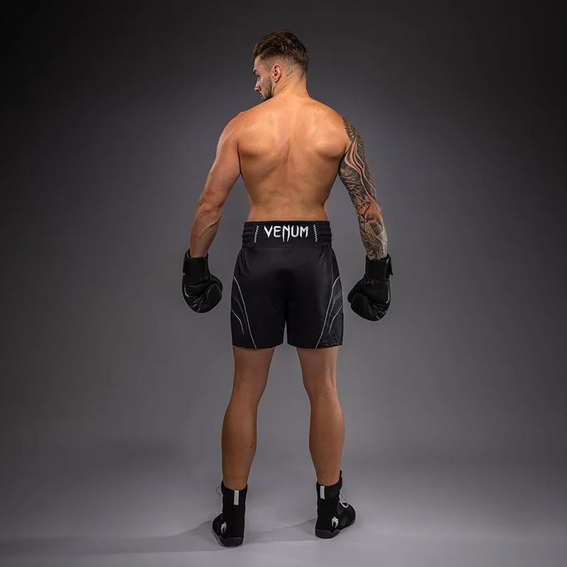 Шорти боксерські чоловічі Venum Streamline Boxing black/white 3