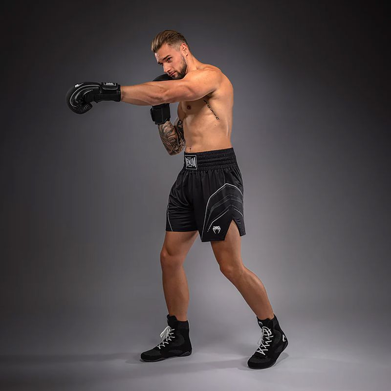 Шорти боксерські чоловічі Venum Streamline Boxing black/white 4