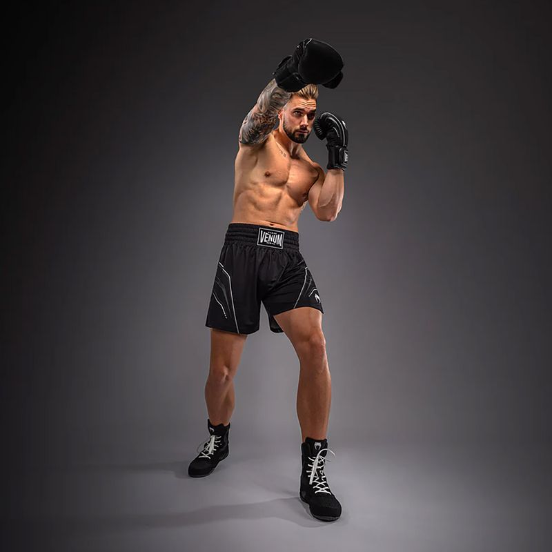 Шорти боксерські чоловічі Venum Streamline Boxing black/white 5