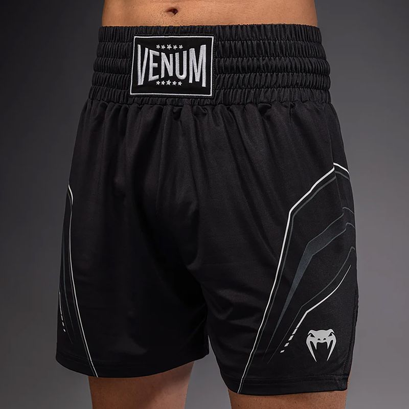 Шорти боксерські чоловічі Venum Streamline Boxing black/white 6