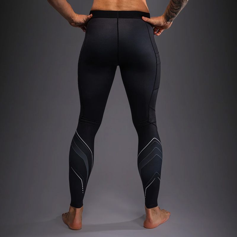 Легінси для тренувань чоловічі Venum Streamline Spats black/white 3