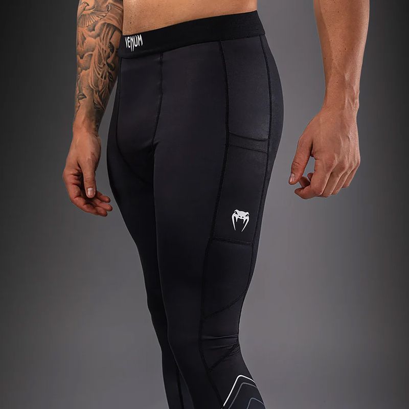 Легінси для тренувань чоловічі Venum Streamline Spats black/white 6