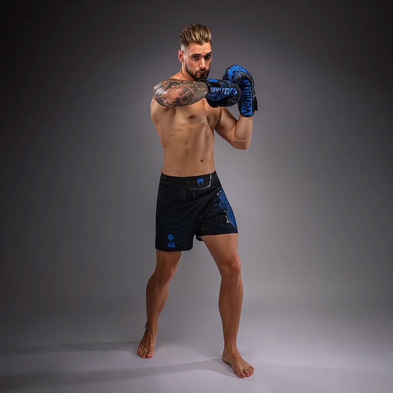 Шорти для тренувань чоловічі Venum Thunder Dragon Black/Royal Blue 4
