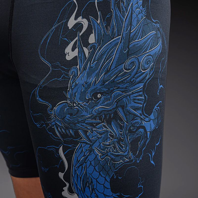Шорти для тренувань чоловічі Venum Thunder Dragon Vale Tudo Black/Royal Blue 6