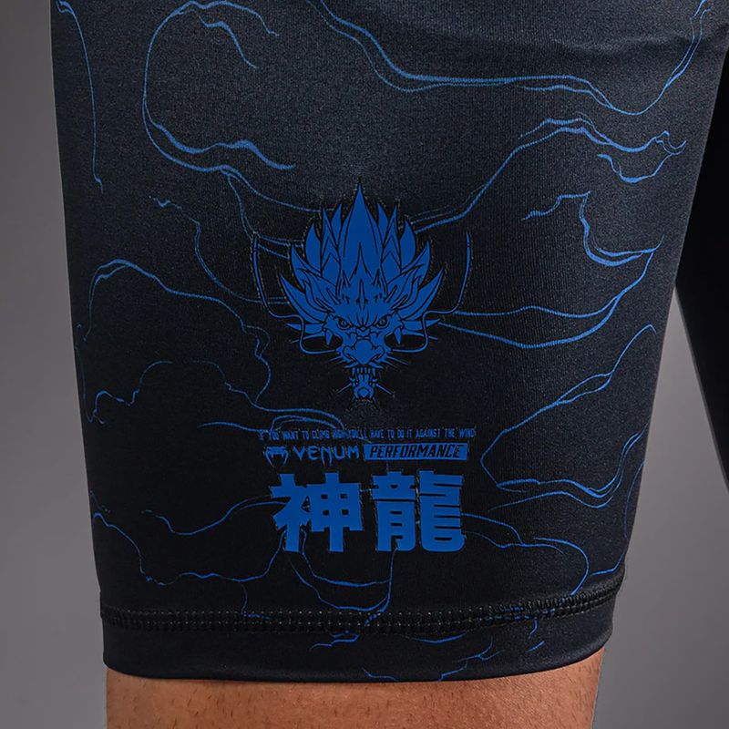 Шорти для тренувань чоловічі Venum Thunder Dragon Vale Tudo Black/Royal Blue 7