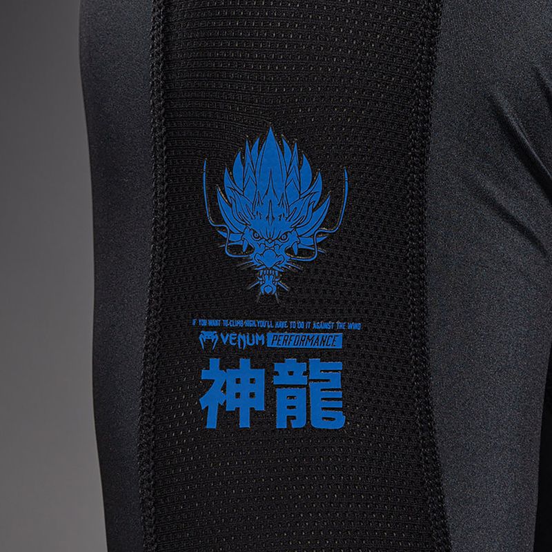 Чоловіча рашгард з довгим рукавом Venum Thunder Dragon black/royal blue 6