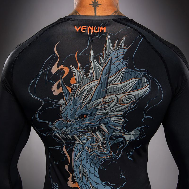 Рашгард з довгим рукавом Venum Thunder Dragon black/grey/copper 6