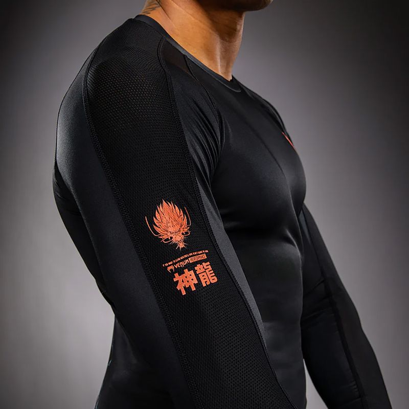 Рашгард з довгим рукавом Venum Thunder Dragon black/grey/copper 7