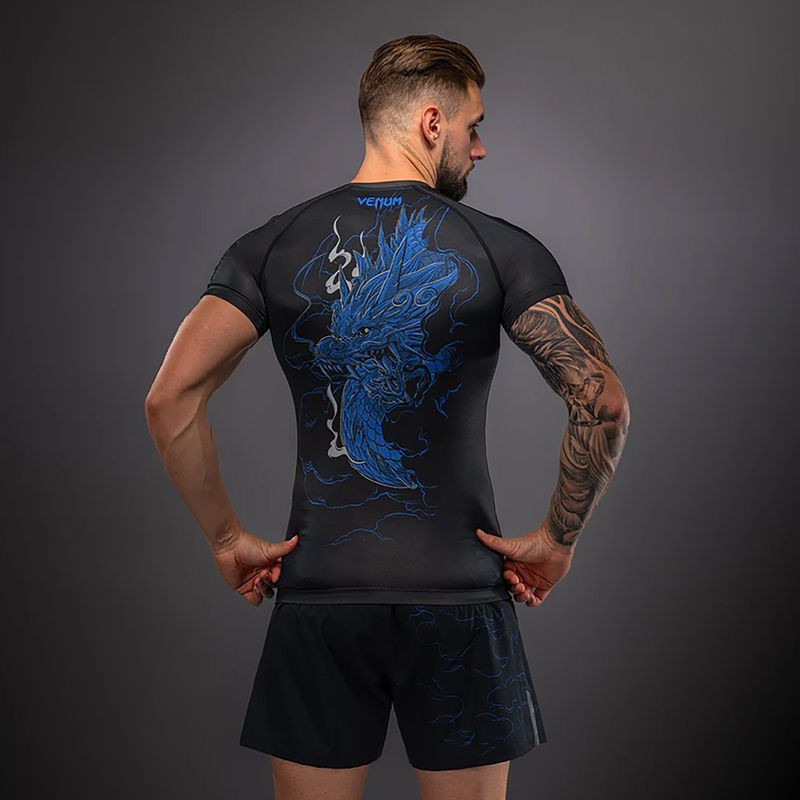 Рашгард чоловічий Venum Thunder Dragon black/royal blue 2