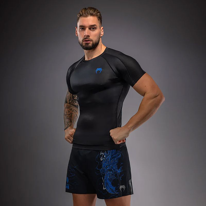 Рашгард чоловічий Venum Thunder Dragon black/royal blue 4