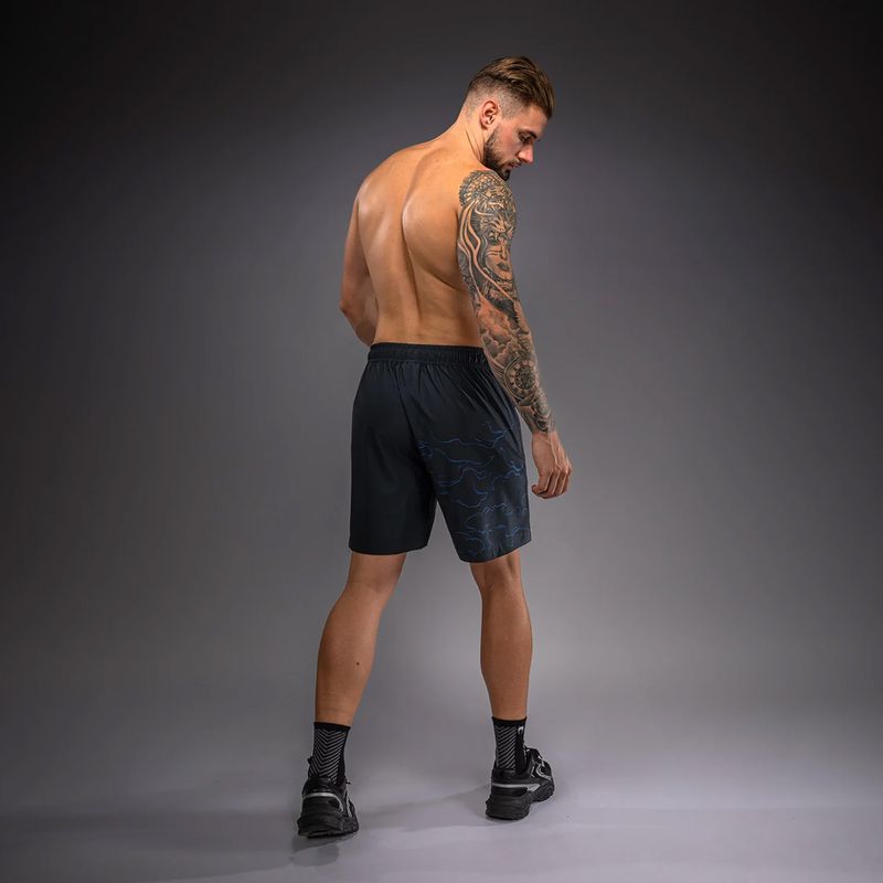 Шорти для тренувань чоловічі Venum Thunder Dragon Training Black/Royal Blue 3