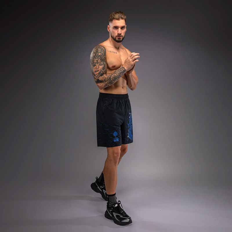 Шорти для тренувань чоловічі Venum Thunder Dragon Training Black/Royal Blue 4