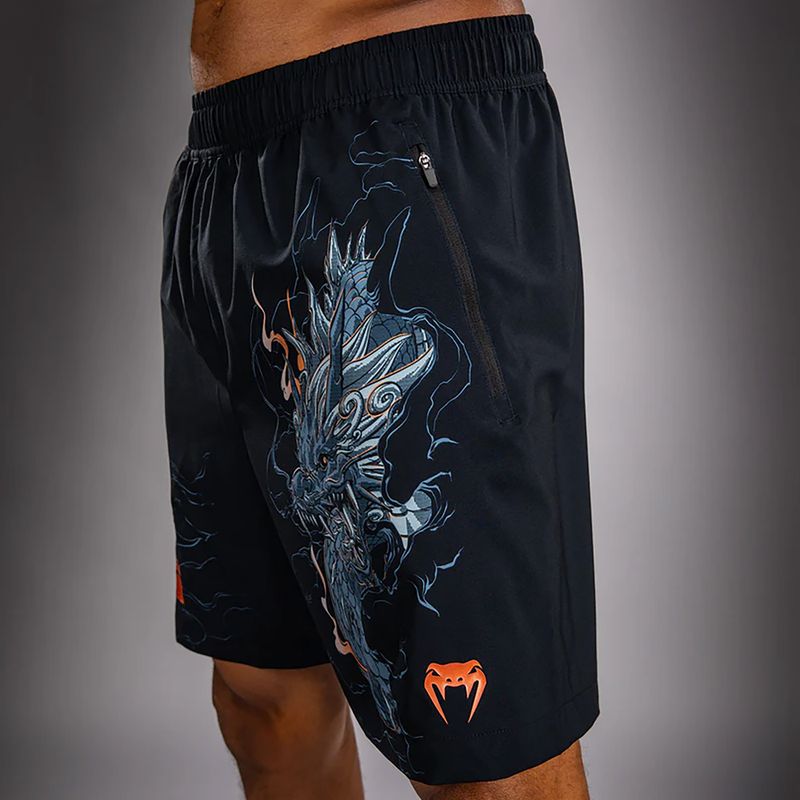 Шорти для тренувань чоловічі Venum Thunder Dragon Training Black/Grey/Copper 5