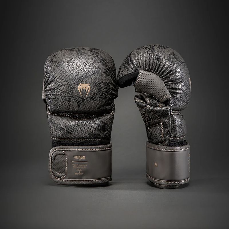 Рукавиці спарингові Venum Impact Evo Scales MMA Sparring dark grey 2