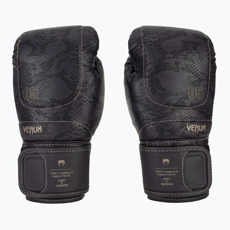 Рукавиці боксерські Venum Impact Evo Scales Boxing dark purple 2