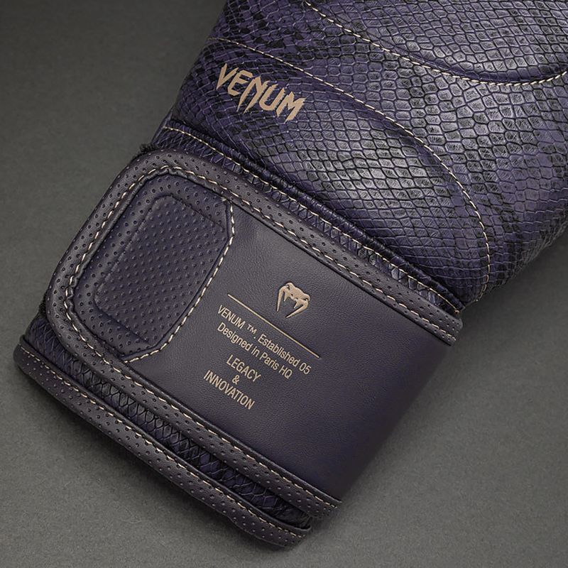 Рукавиці боксерські Venum Impact Evo Scales Boxing dark purple 3