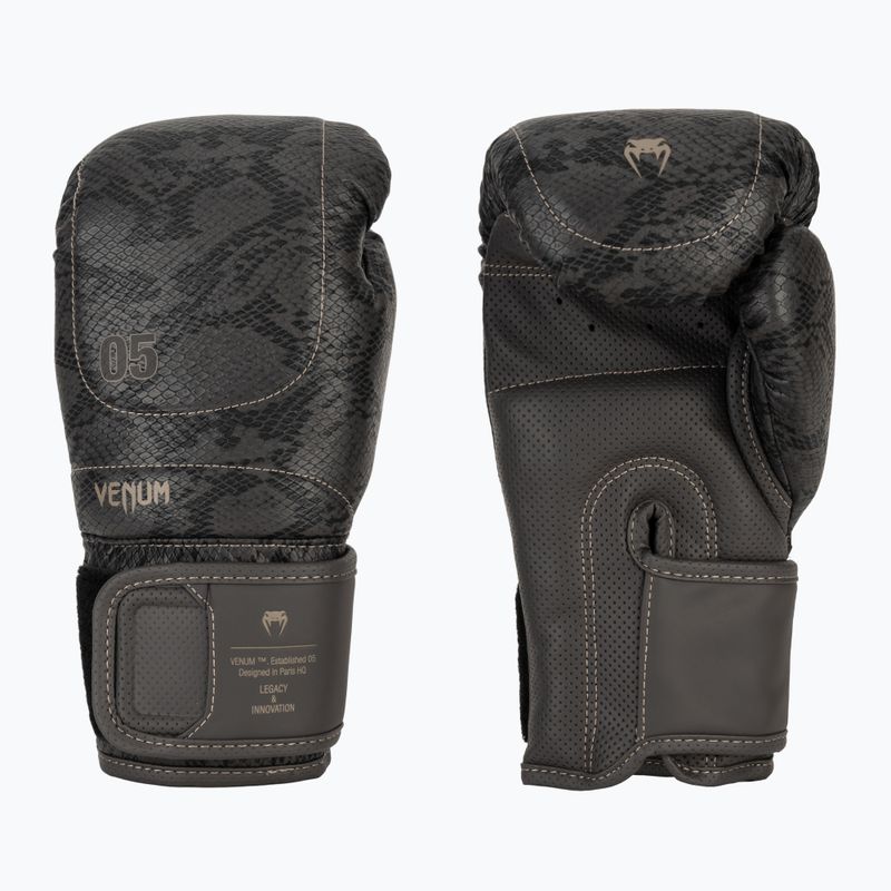 Рукавиці боксерські Venum Impact Evo Scales Boxing dark grey
