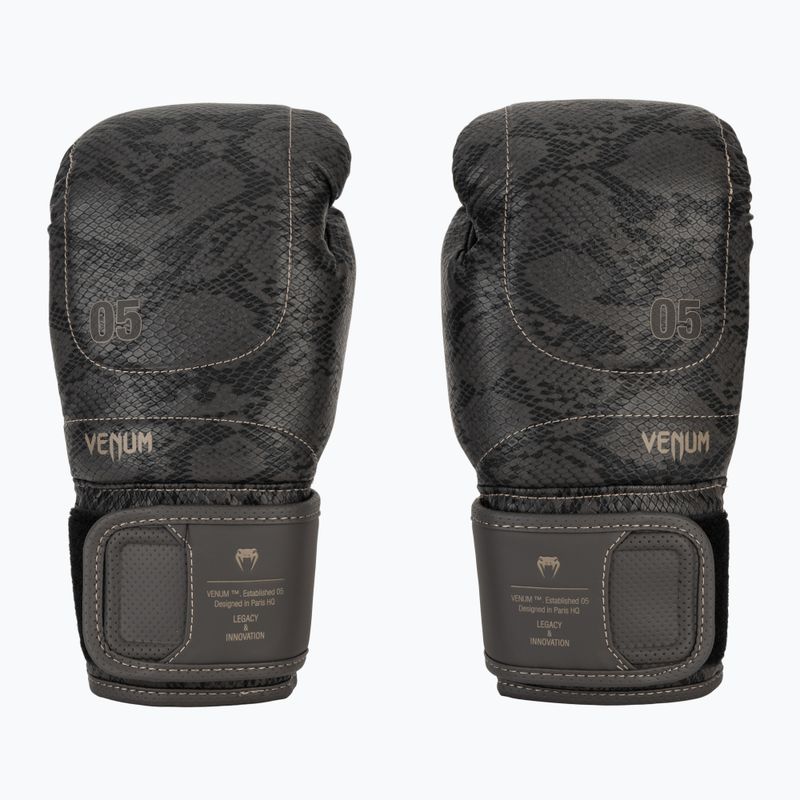 Рукавиці боксерські Venum Impact Evo Scales Boxing dark grey 2
