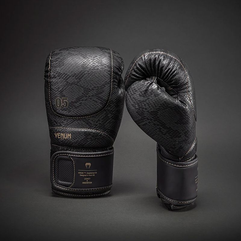 Рукавиці боксерські Venum Impact Evo Scales Boxing dark grey 2