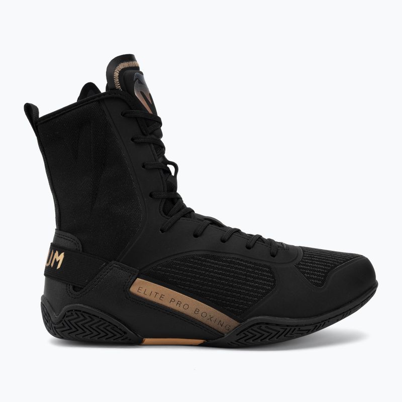 Кросівки боксерські Venum Elite Neo Boxing black/gold 2
