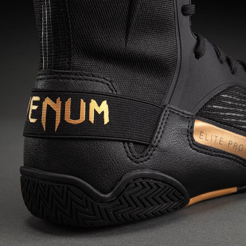 Кросівки боксерські Venum Elite Neo Boxing black/gold 5