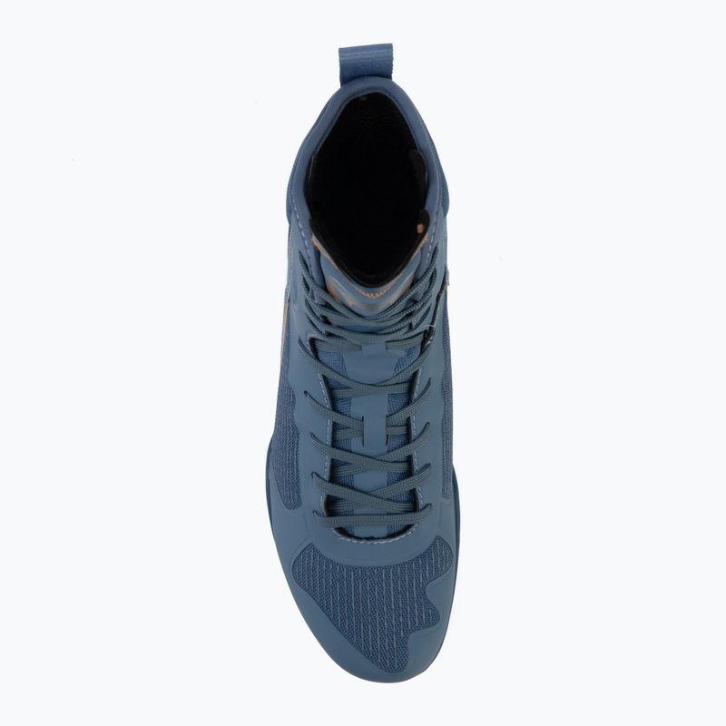 Кросівки боксерські Venum Elite Neo Boxing steel blue/orange 5