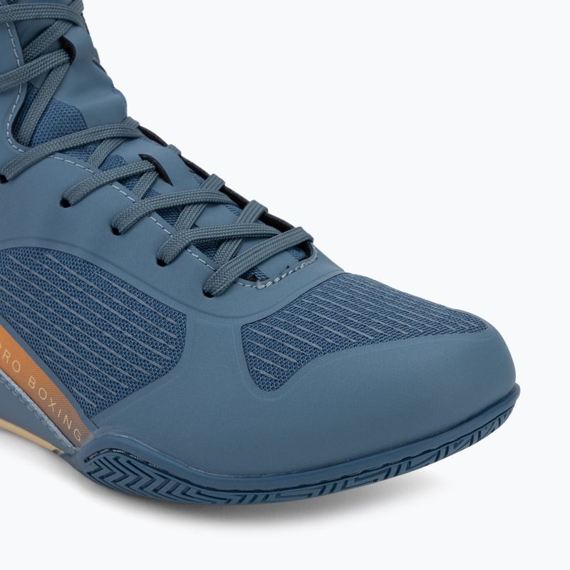 Кросівки боксерські Venum Elite Neo Boxing steel blue/orange 7