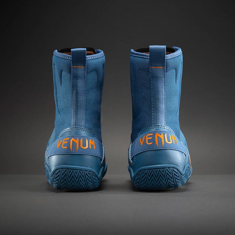 Кросівки боксерські Venum Elite Neo Boxing steel blue/orange 3