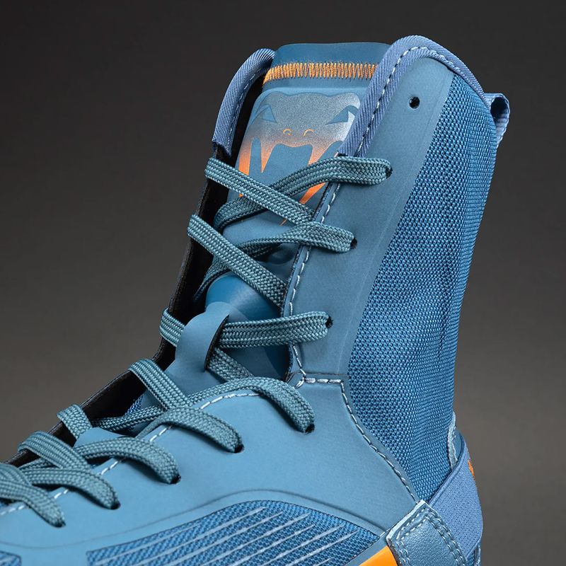 Кросівки боксерські Venum Elite Neo Boxing steel blue/orange 4