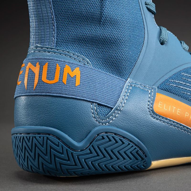 Кросівки боксерські Venum Elite Neo Boxing steel blue/orange 5