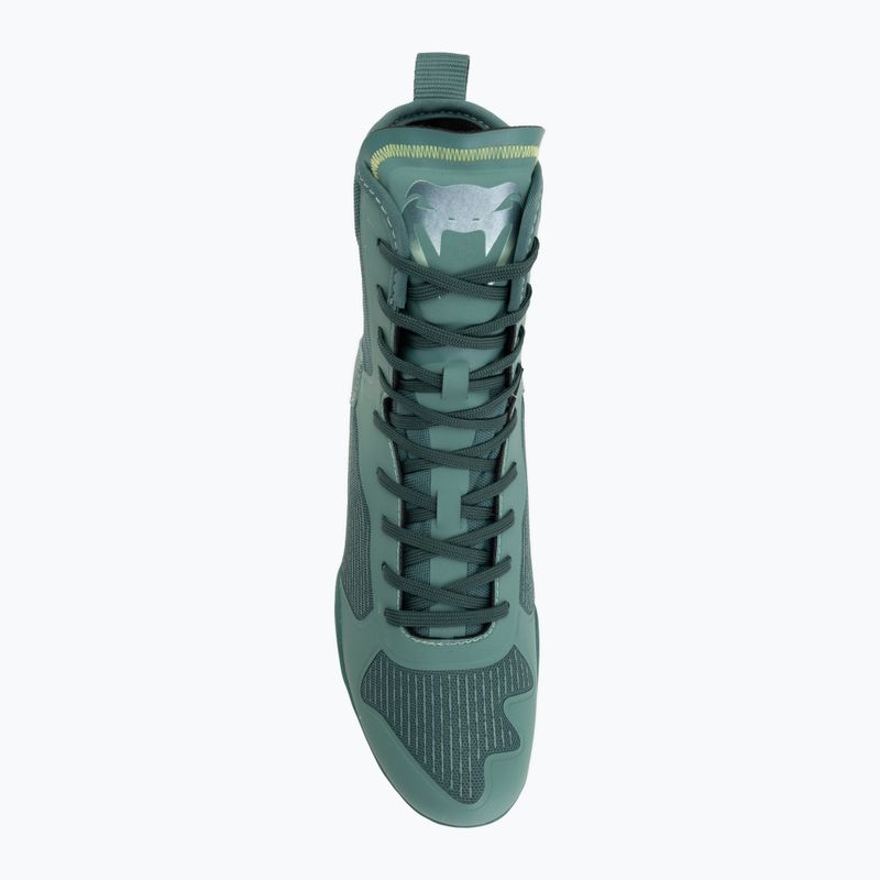 Кросівки боксерські Venum Elite Neo Boxing green/neon yellow 5