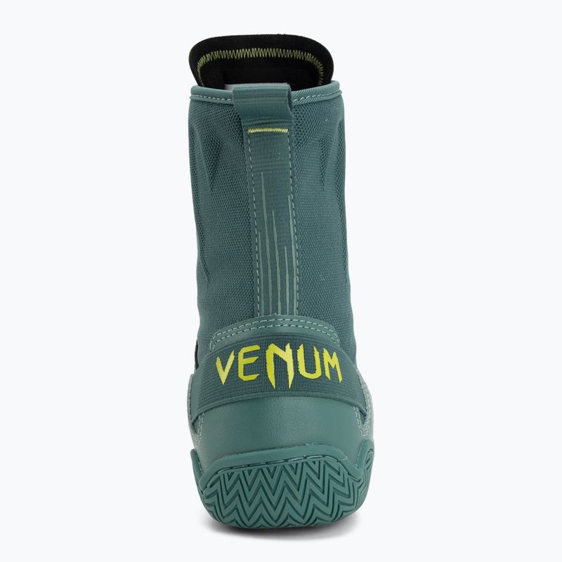 Кросівки боксерські Venum Elite Neo Boxing green/neon yellow 6