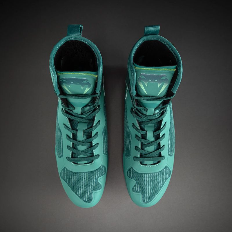 Кросівки боксерські Venum Elite Neo Boxing green/neon yellow 2