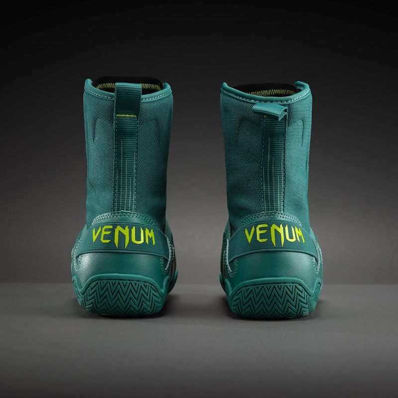 Кросівки боксерські Venum Elite Neo Boxing green/neon yellow 3
