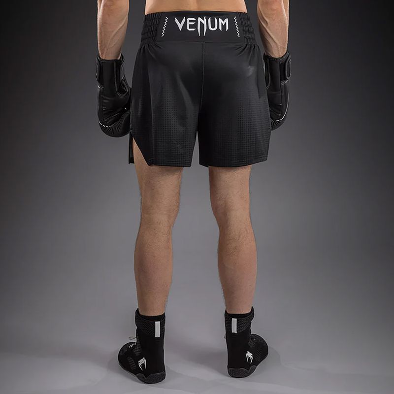 Шорти боксерські чоловічі Venum Stealth Boxing black/white 3