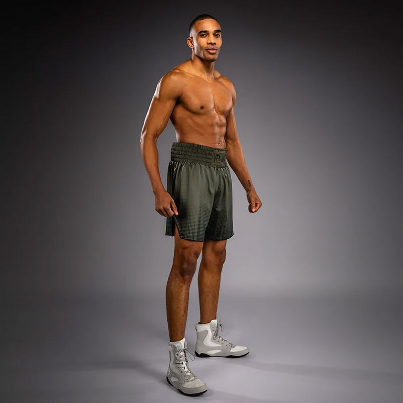 Шорти боксерські чоловічі Venum Stealth Boxing Khaki/Dark Green 2