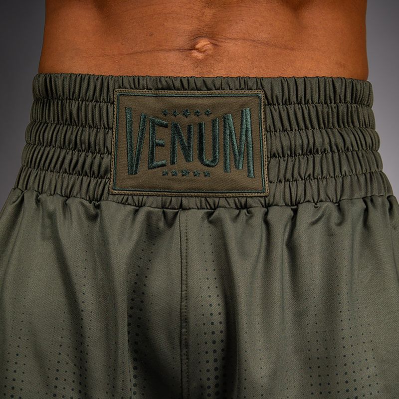 Шорти боксерські чоловічі Venum Stealth Boxing Khaki/Dark Green 5