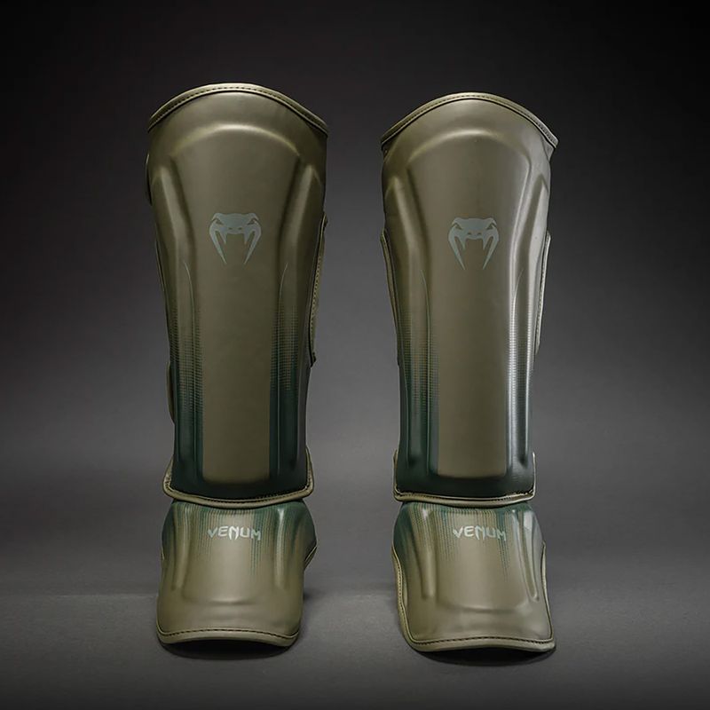 Захист для гомілки та стоп Venum Stealth Shin khaki/dark green 2