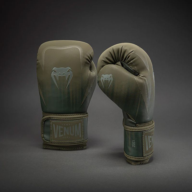 Рукавиці боксерські Venum Stealth Boxing khaki/dark green 2