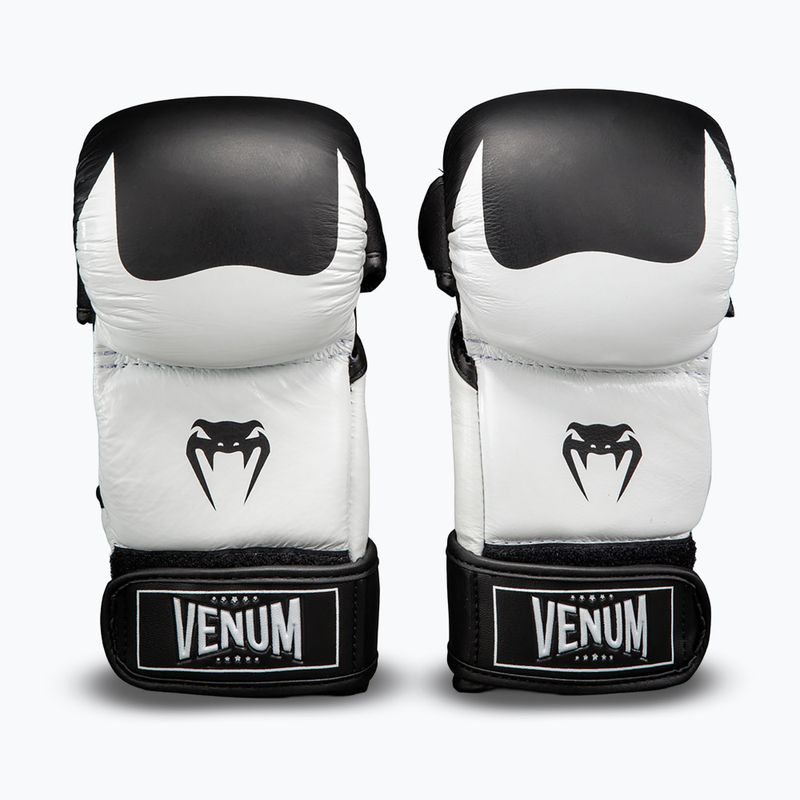 Рукавиці MMA Venum Attack 2.0 Sparring Leather black/white 2