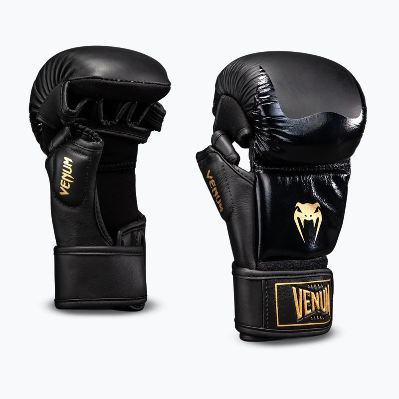 Рукавиці MMA Venum Attack 2.0 Sparring Leather black/gold 2