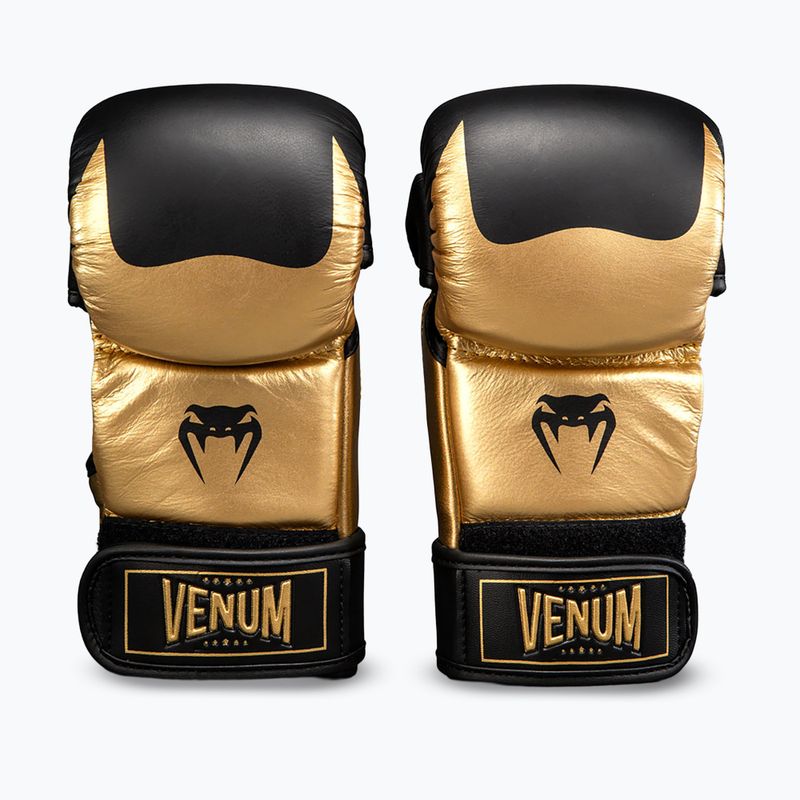 Рукавиці MMA Venum Attack 2.0 Sparring Leather gold/black 2