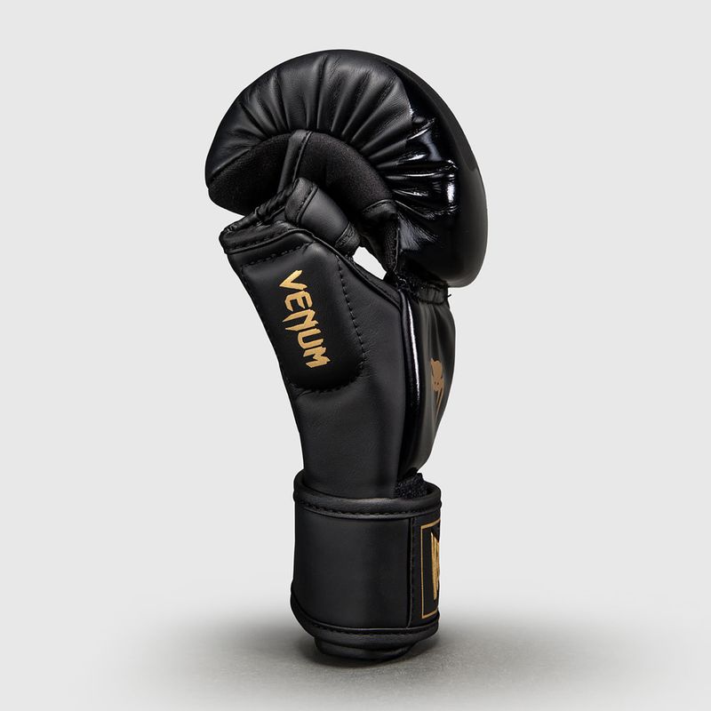 Рукавиці спарингові Venum Attack 2.0 Sparring black/gold 3