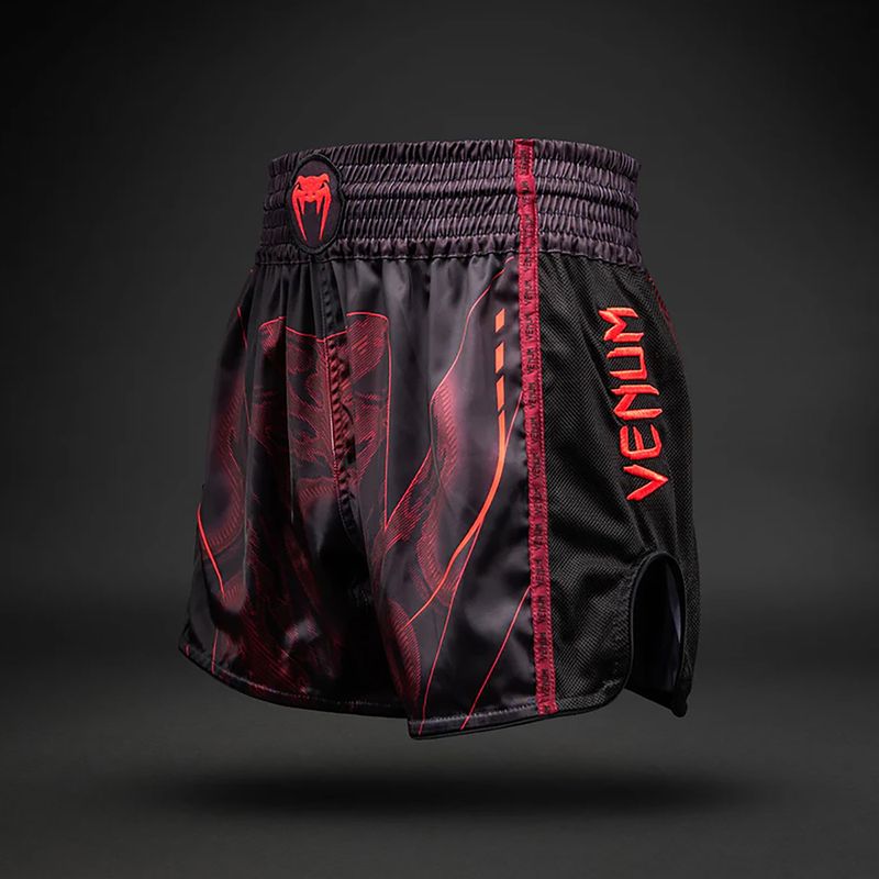 Шорти для тренувань чоловічі Venum Spectre Muay Thai black/red 4