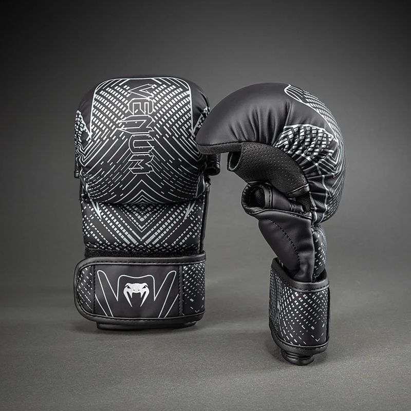 Рукавиці спарингові Venum Midnight Fury Sparring black/grey/silver 2