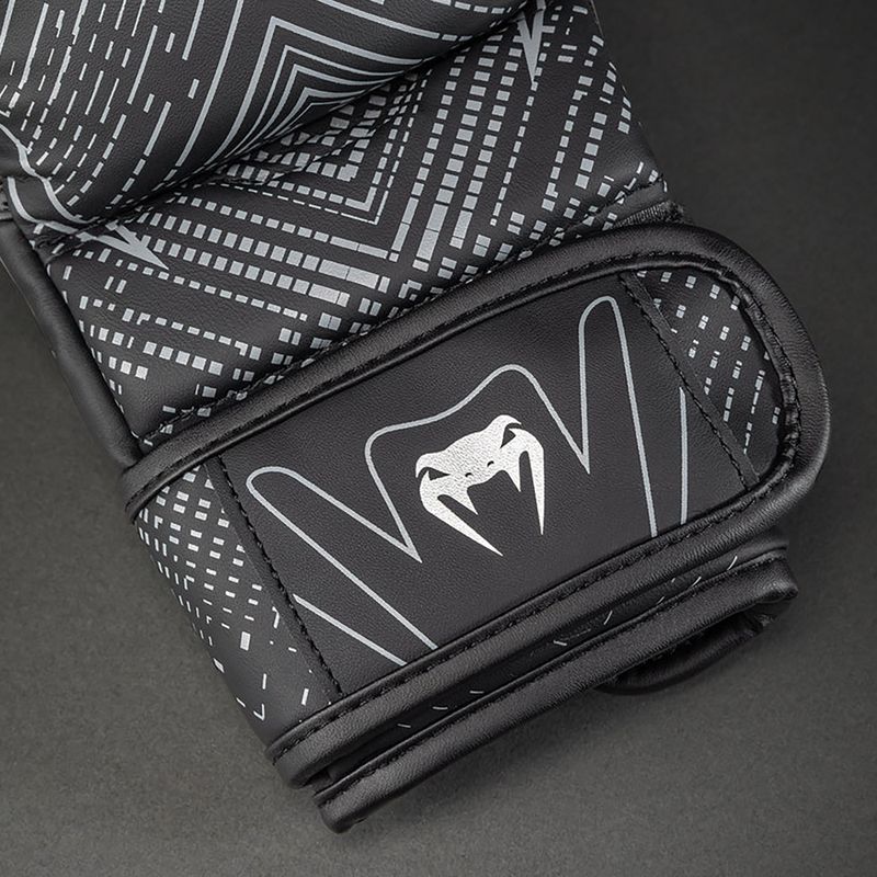 Рукавиці спарингові Venum Midnight Fury Sparring black/grey/silver 4