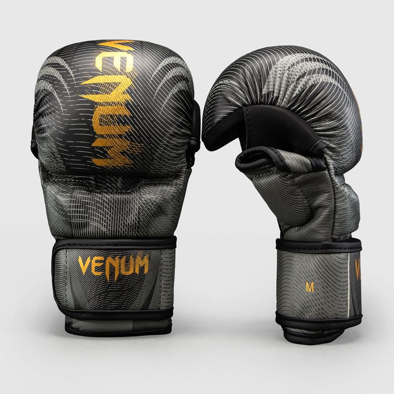 Рукавиці спарингові Venum Galactic 3.0 Sparring black/gold 2