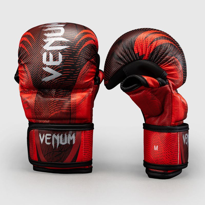 Рукавиці спарингові Venum Galactic 3.0 Sparring red/slver 2
