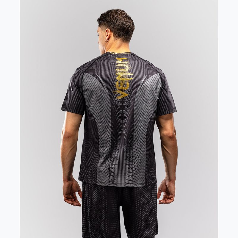 Футболка чоловіча Venum Galactic 3.0 Dry Tech black/gold 2